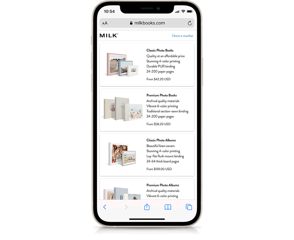 Gif of Design Studio creation process on mobile.