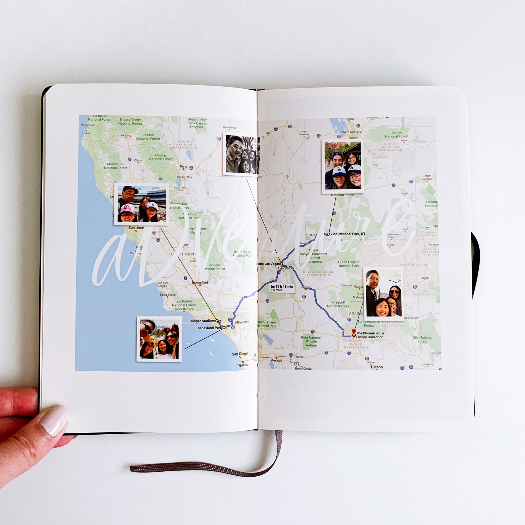 Moleskine travel photo book