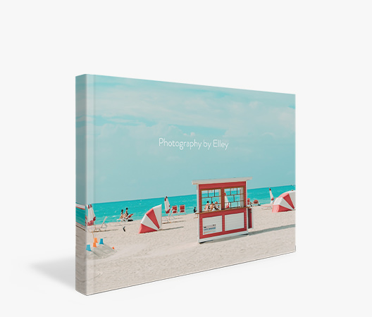 Travel Softcover Photo Book with cover image of summer day at beach