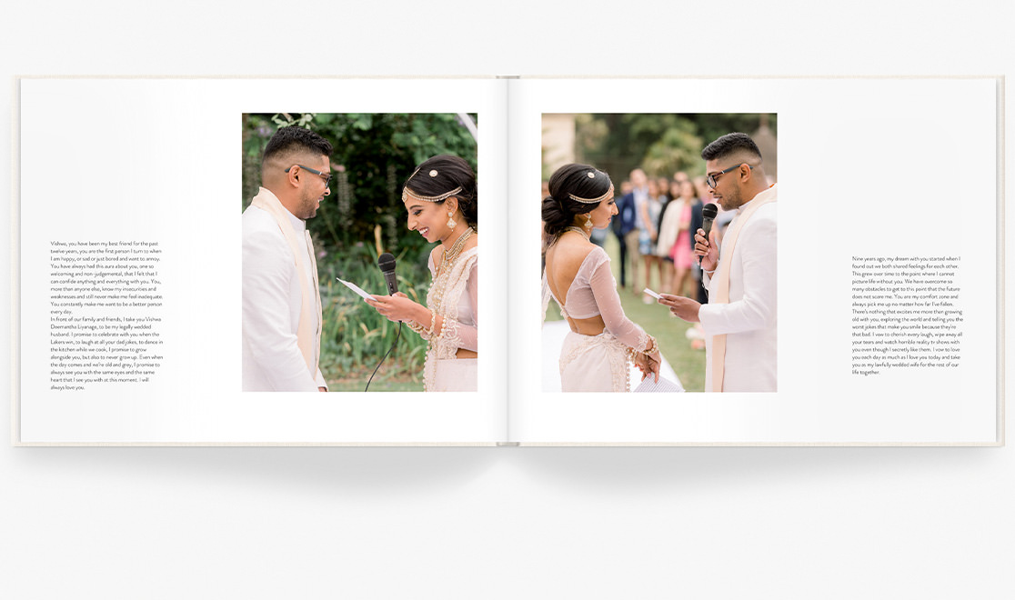 Open photo book