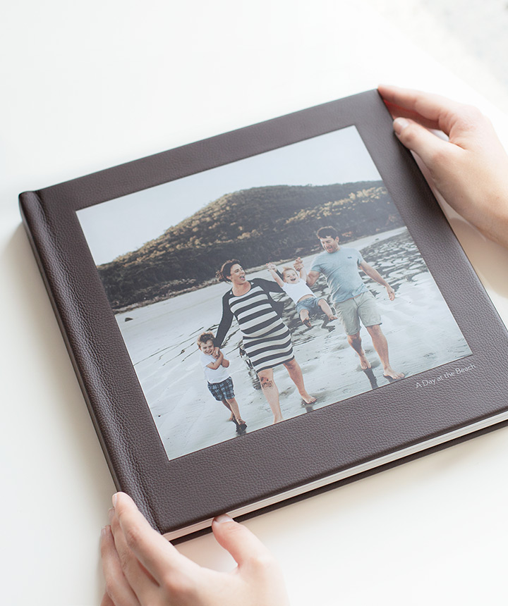 Product image for Large Square Leather Photo Album