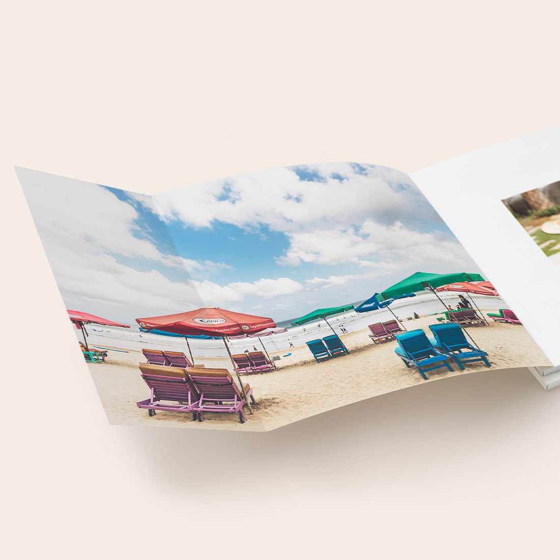 Softcover french fold.