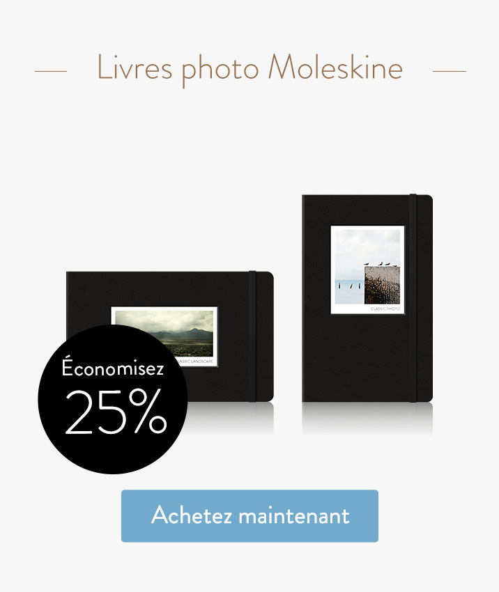 Livres photo Moleskine - Économisez 25% - Achetez maintenant