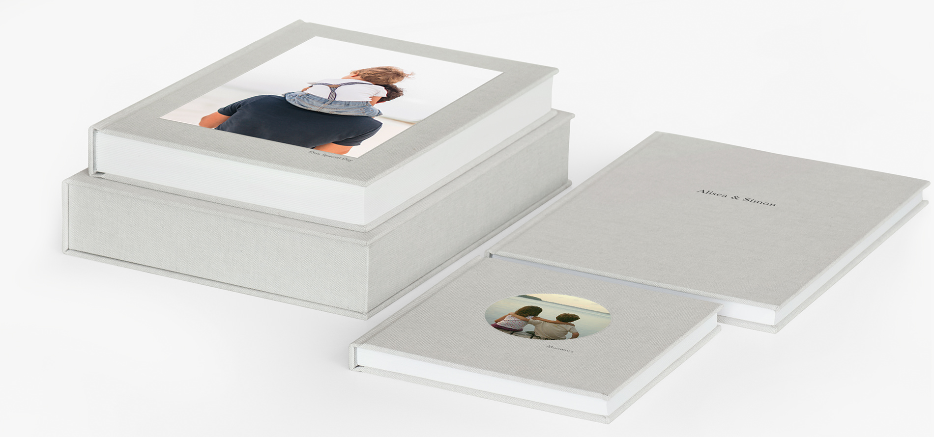 Three Premium Photo Books and Albums with a Premium Presentation Box