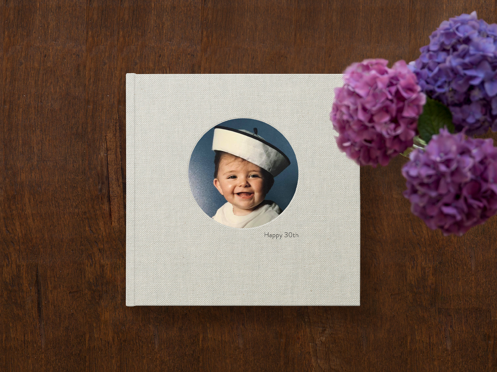 Photo Album with cover image of baby