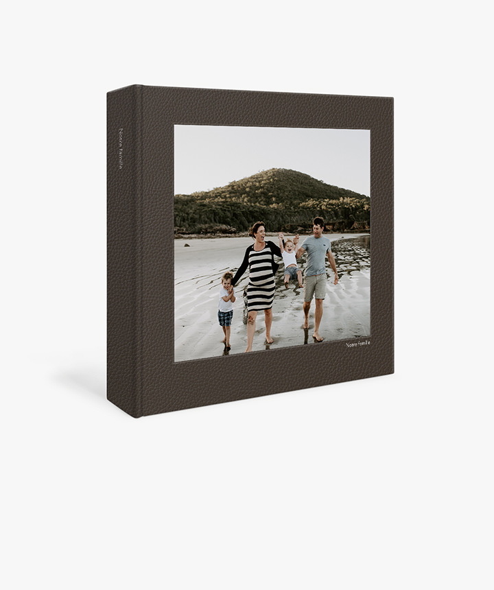 Image de produit pour Album photo en cuir grand format carré