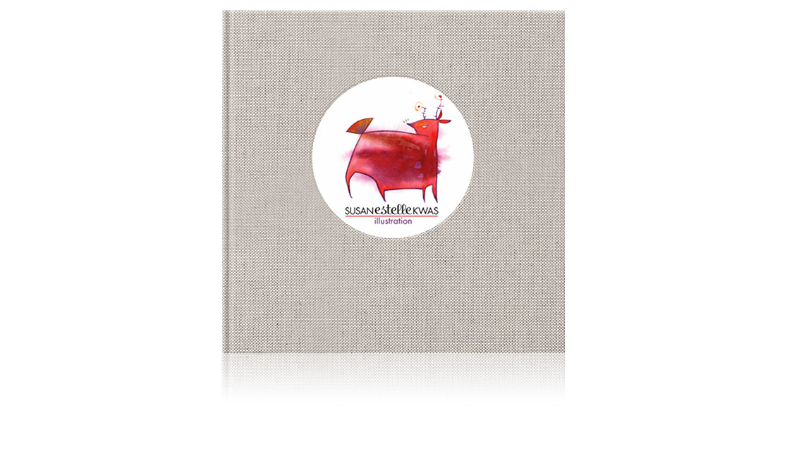 Photo book with illustrated logo on the cover.