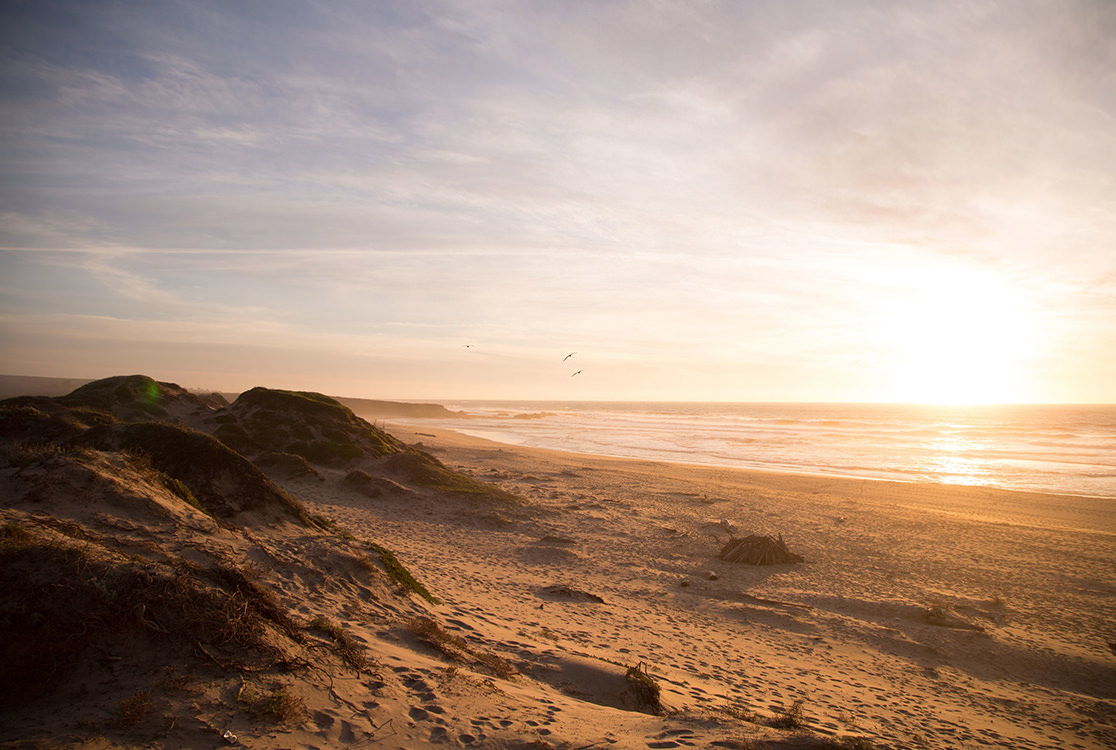 Sunrise at the beach.