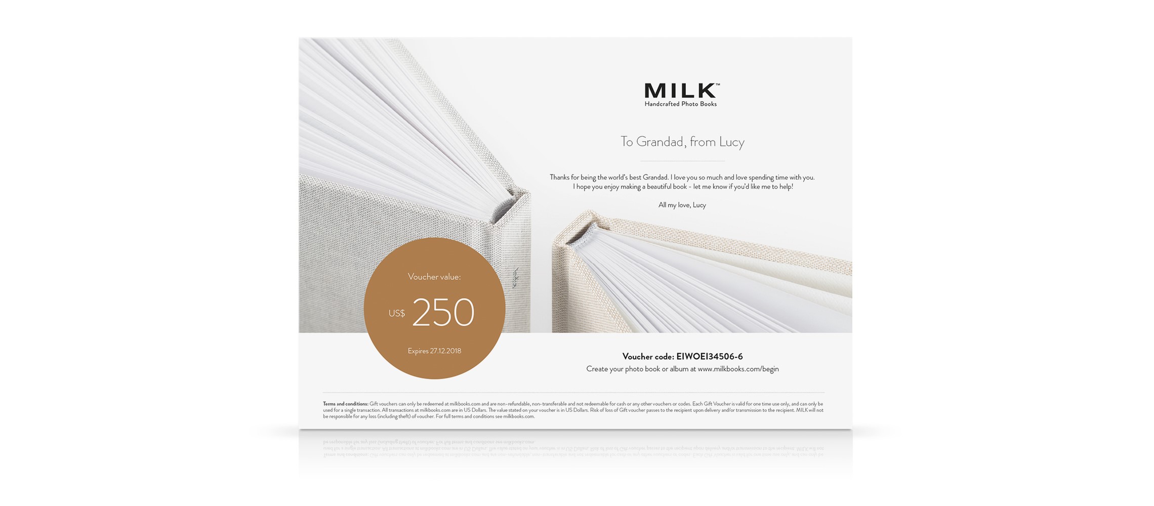 gift vouchers milk