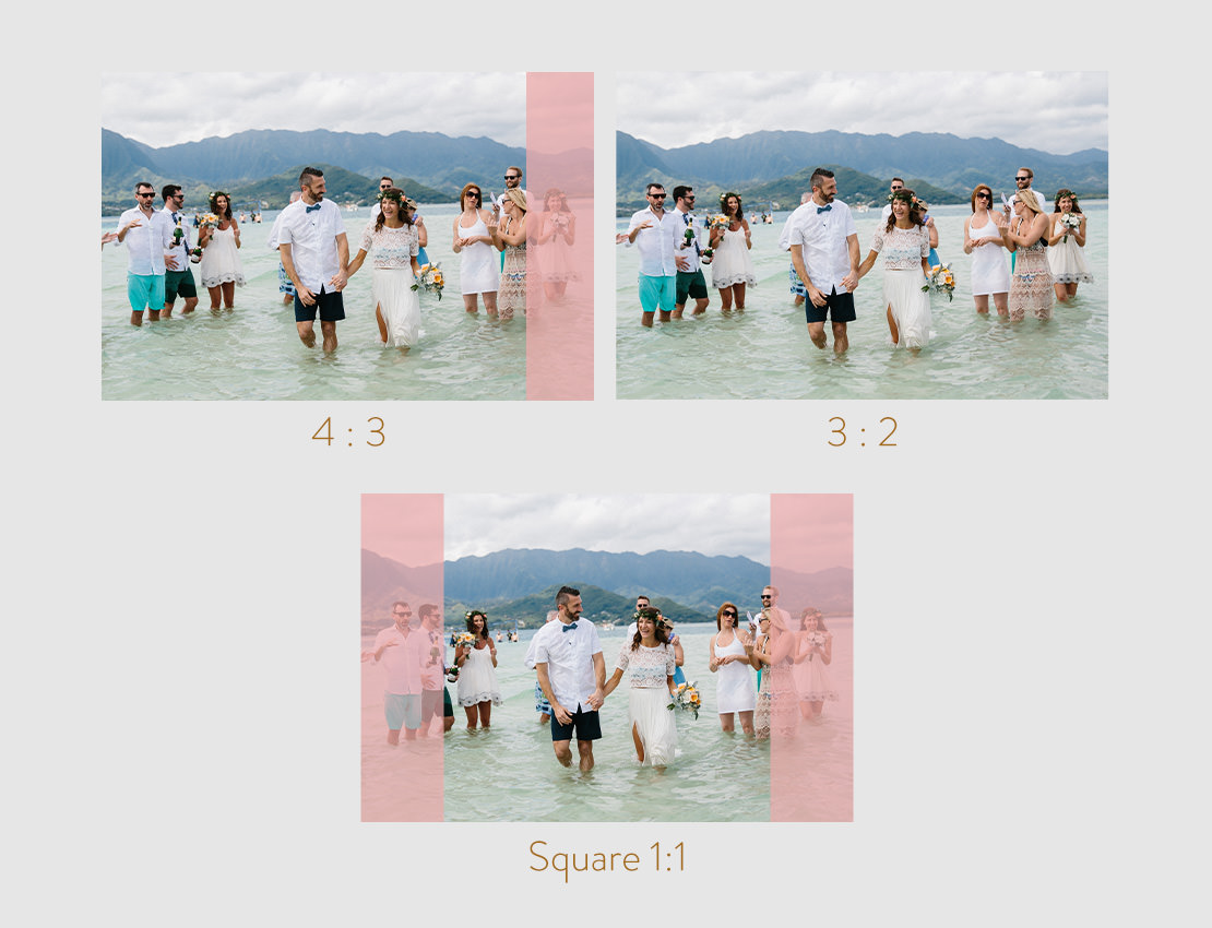 Picture showing different image ratios