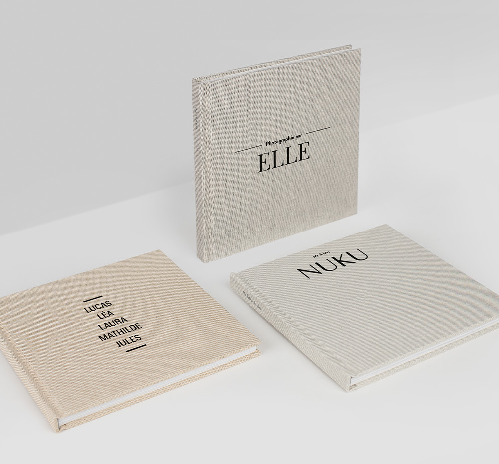 Trois livres photo haut de gamme.