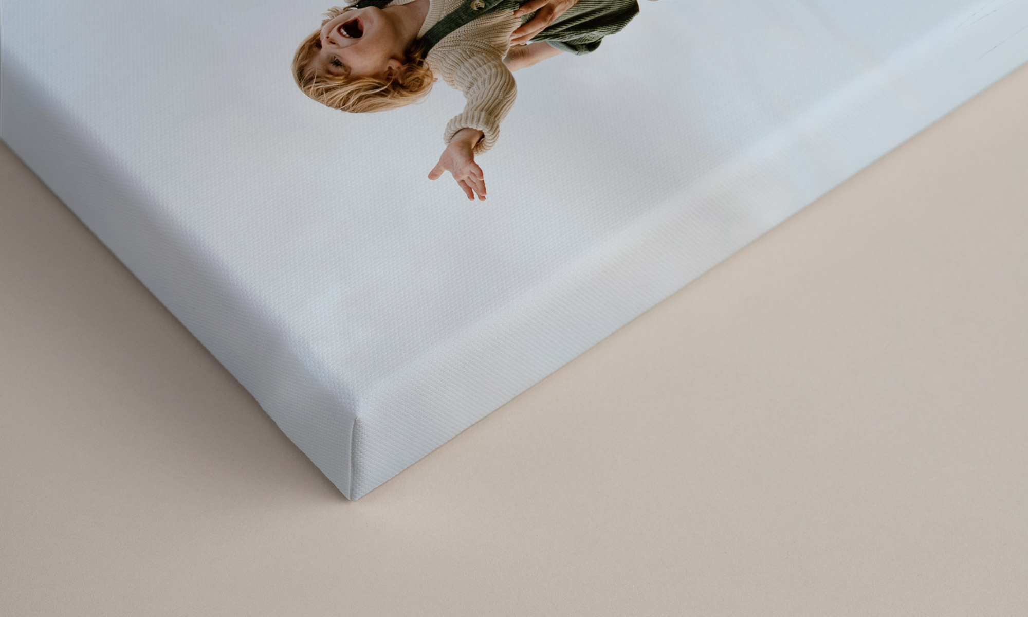 Close up of canvas print