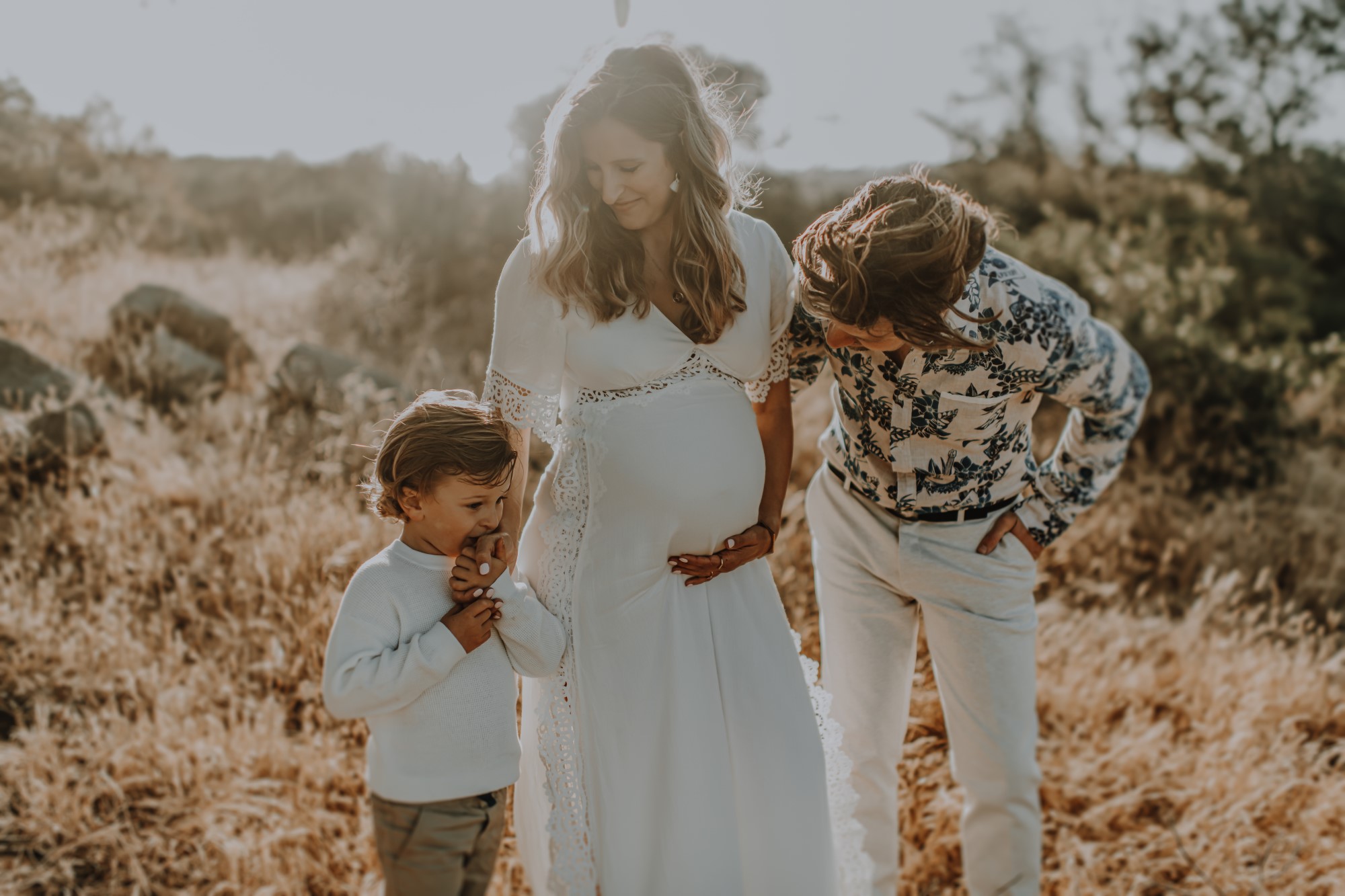 Couple and young child photoshoot