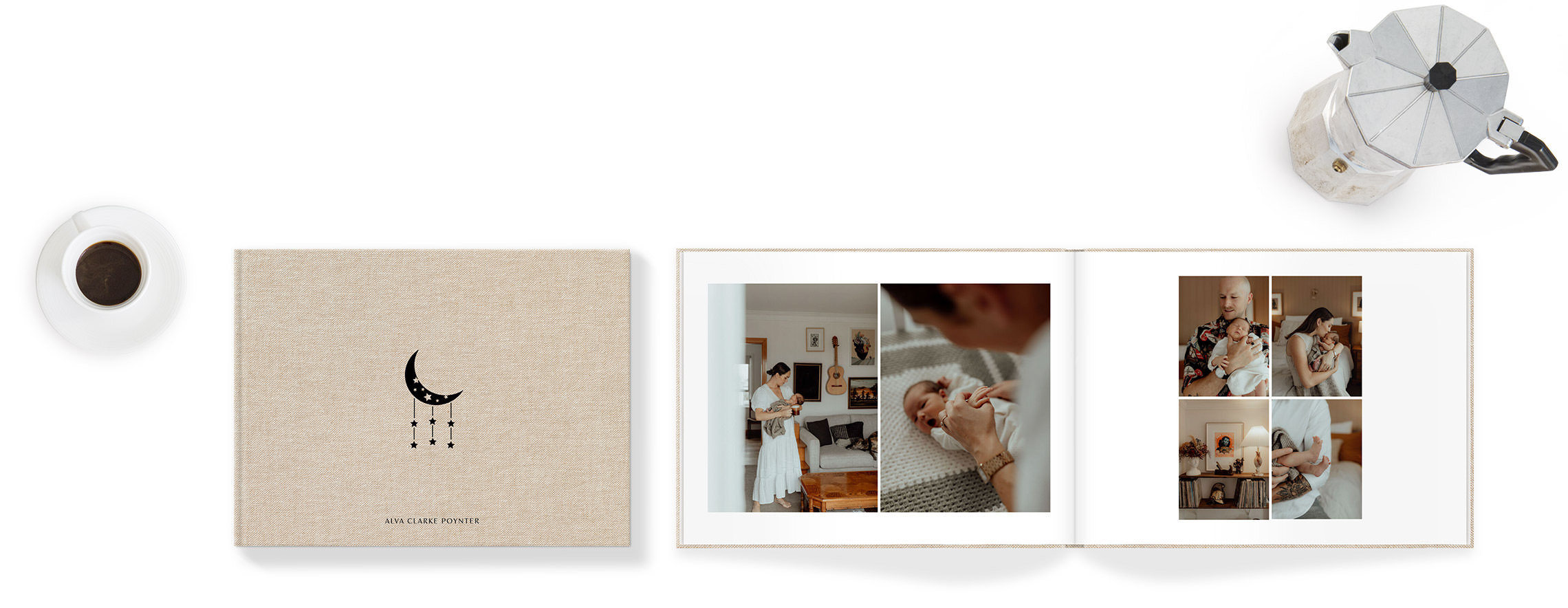 Premium Photo Book with baby imagery