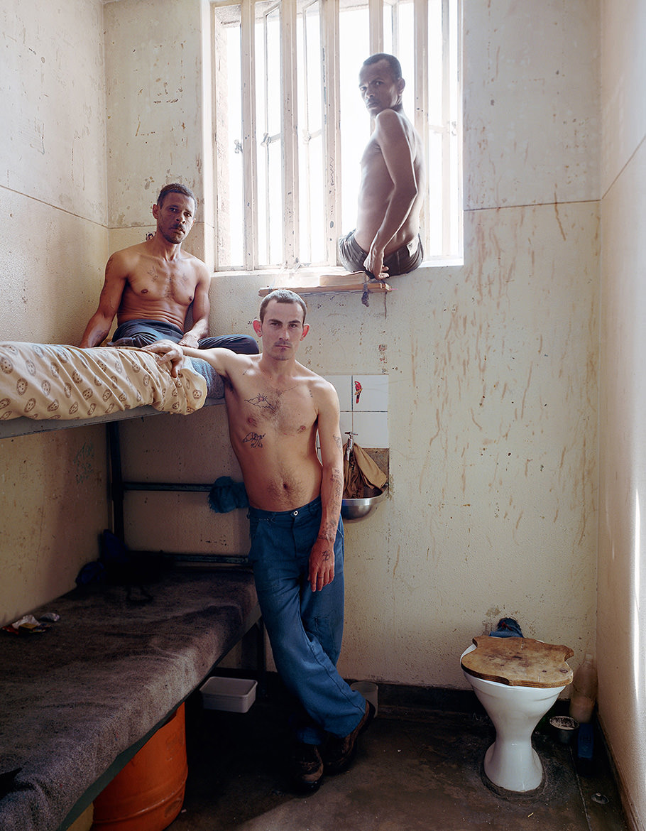 Timmy, Peter and Fredrick, Pollsmoor Maximum Security Prison, South Africa, 2003.