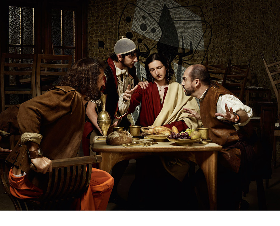 Cena In Emmaus, Caravaggio, from Laboral Escena, 2008.