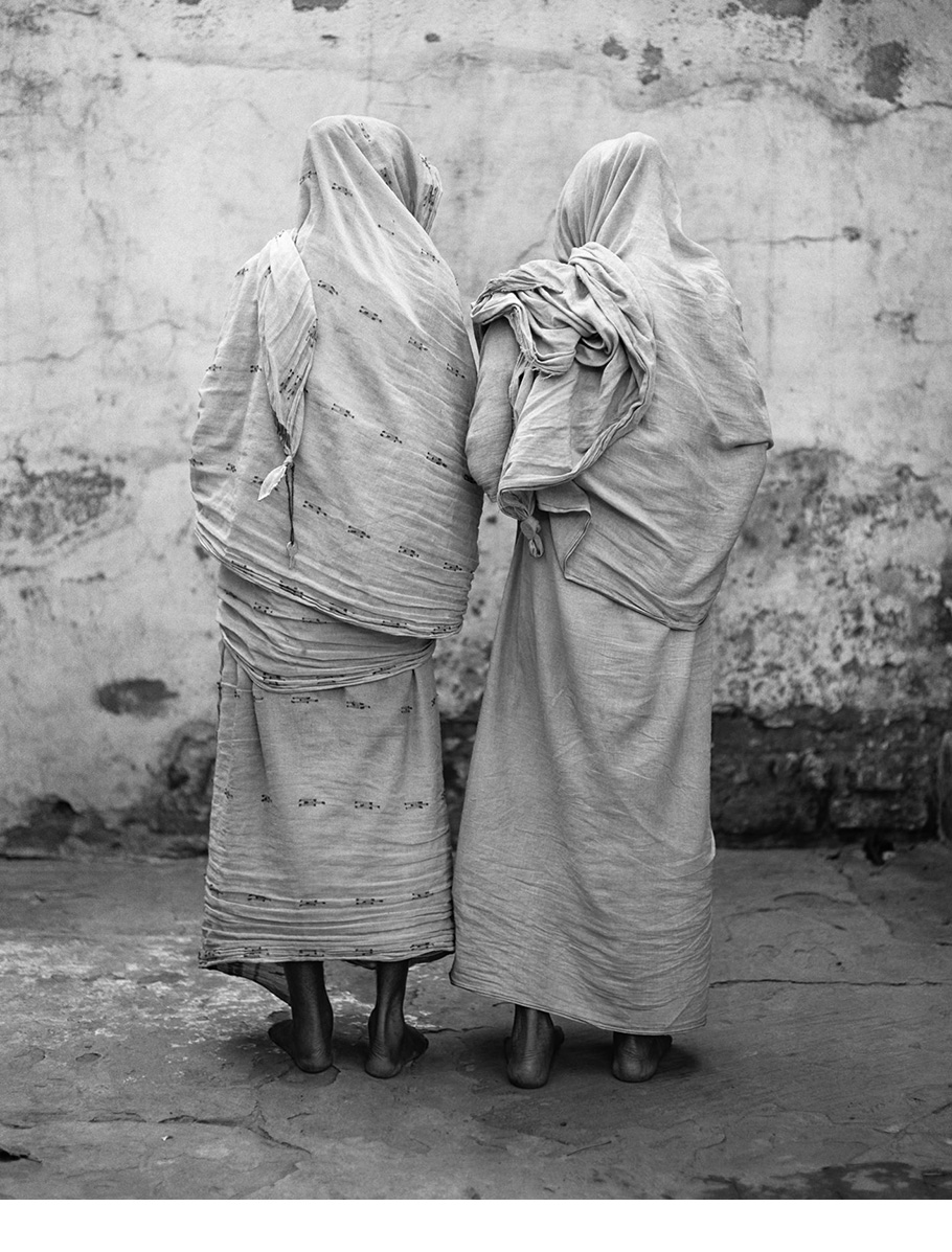Sisters Sadna Goraye, "Worship," and Ranu Bala, Vrindavan, India, 2005.