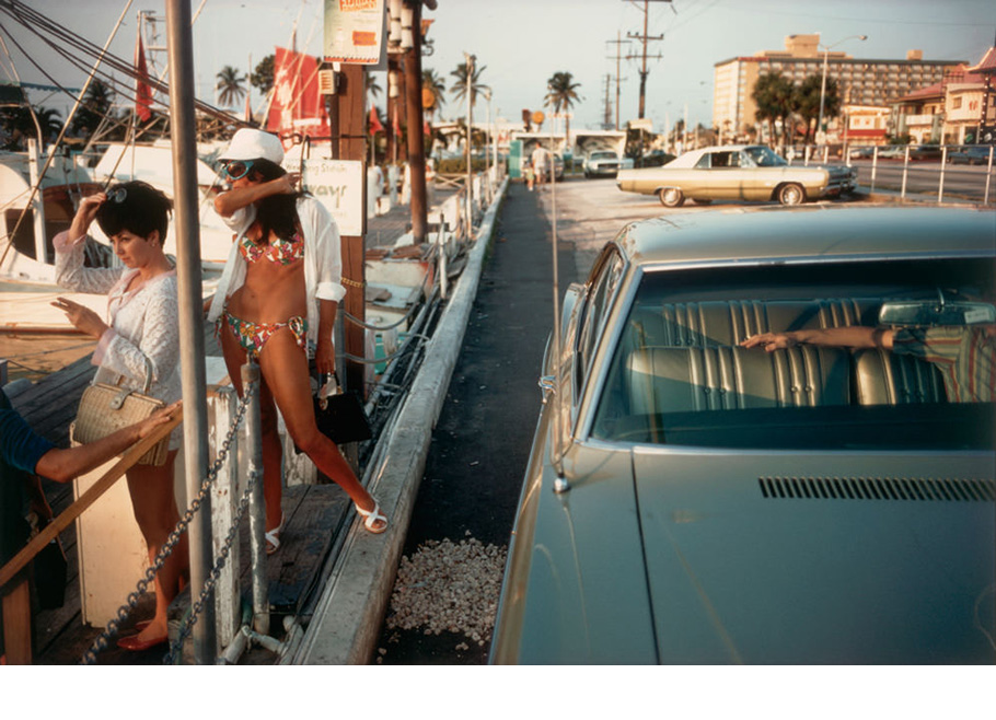 Two women on pier - Florida, 1967.