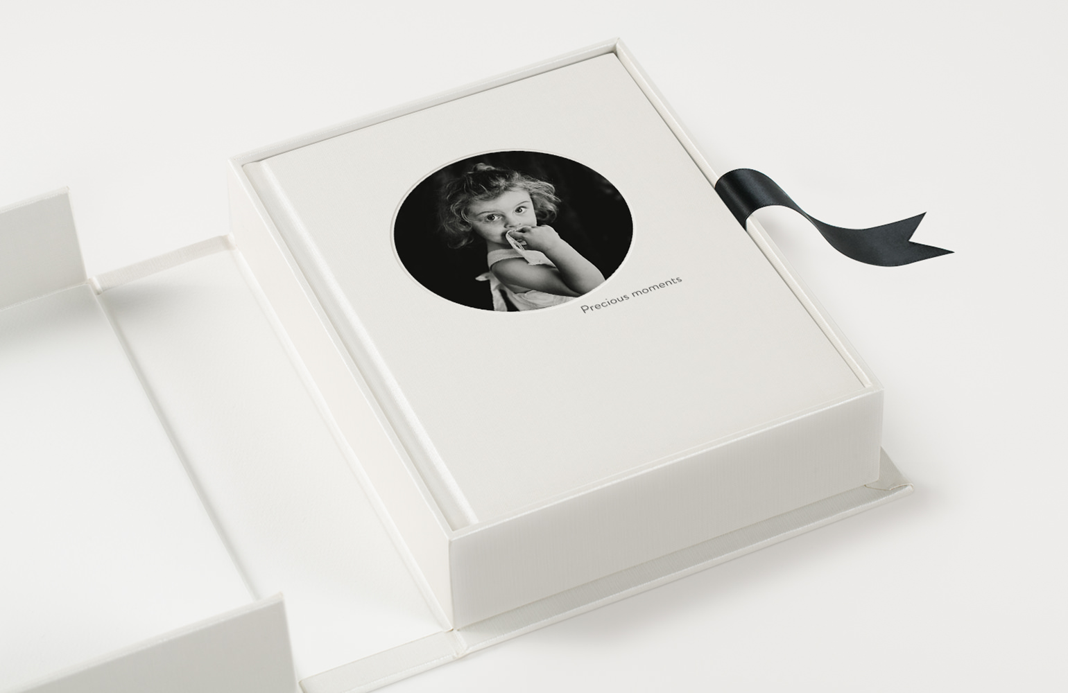 Portrait photo album sitting in Presentation Box