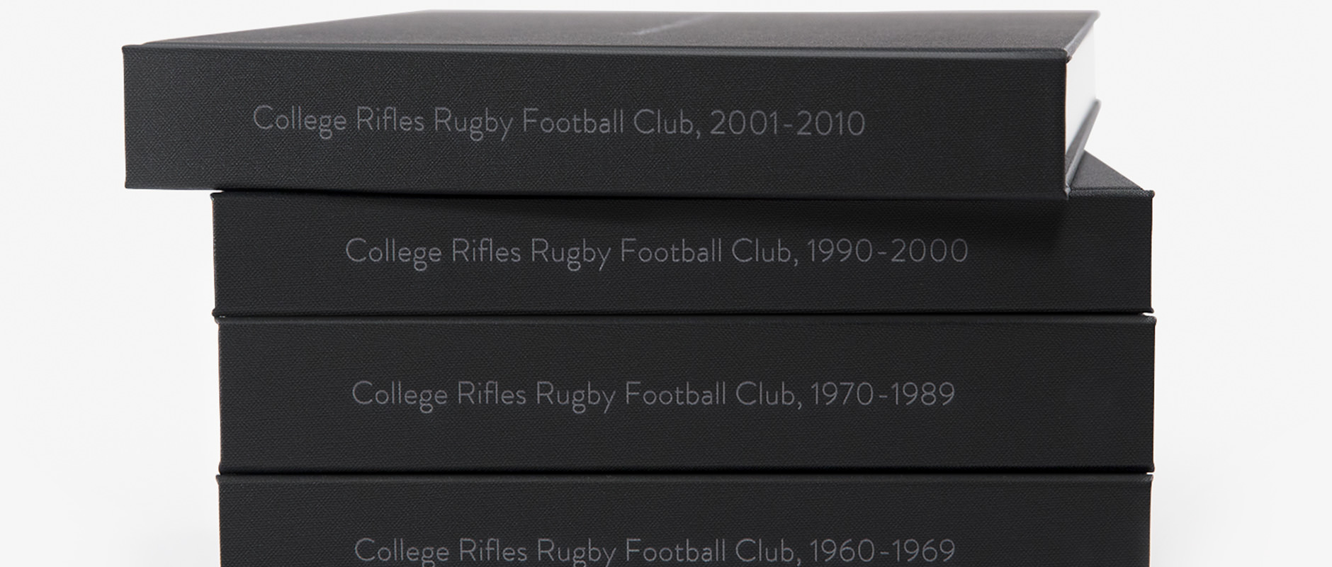 Four Photo Albums stacked atop each other.
