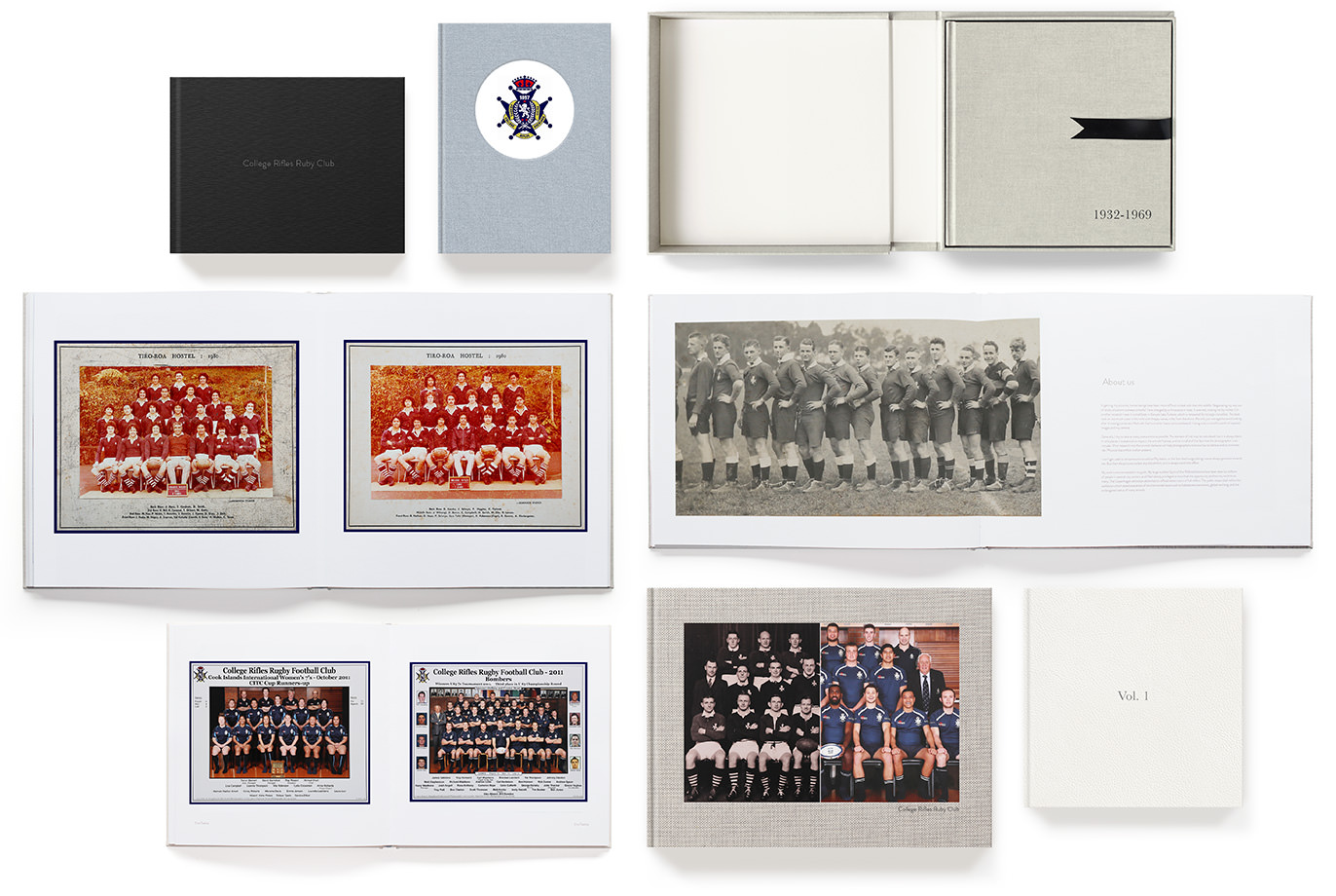 Variety of MILK Photo Books and Albums showing old scanned photos