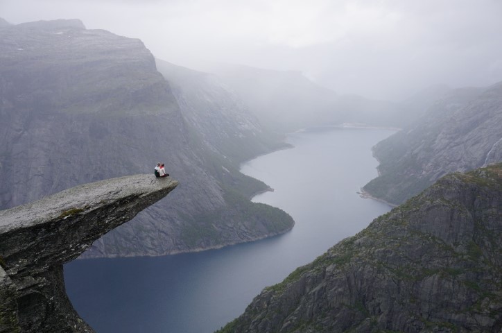 Pulpit rock in Norway.