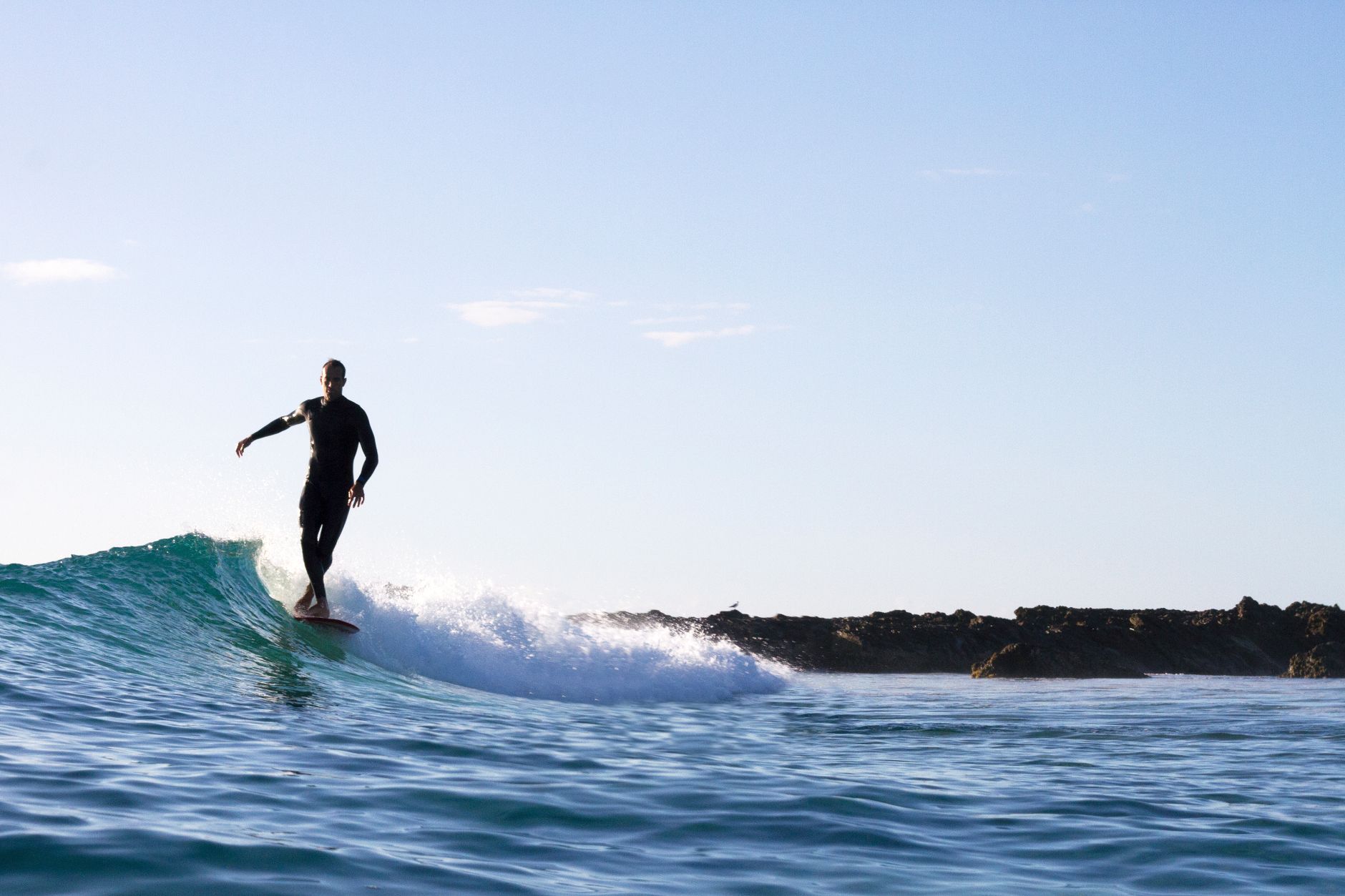 Man surfing.