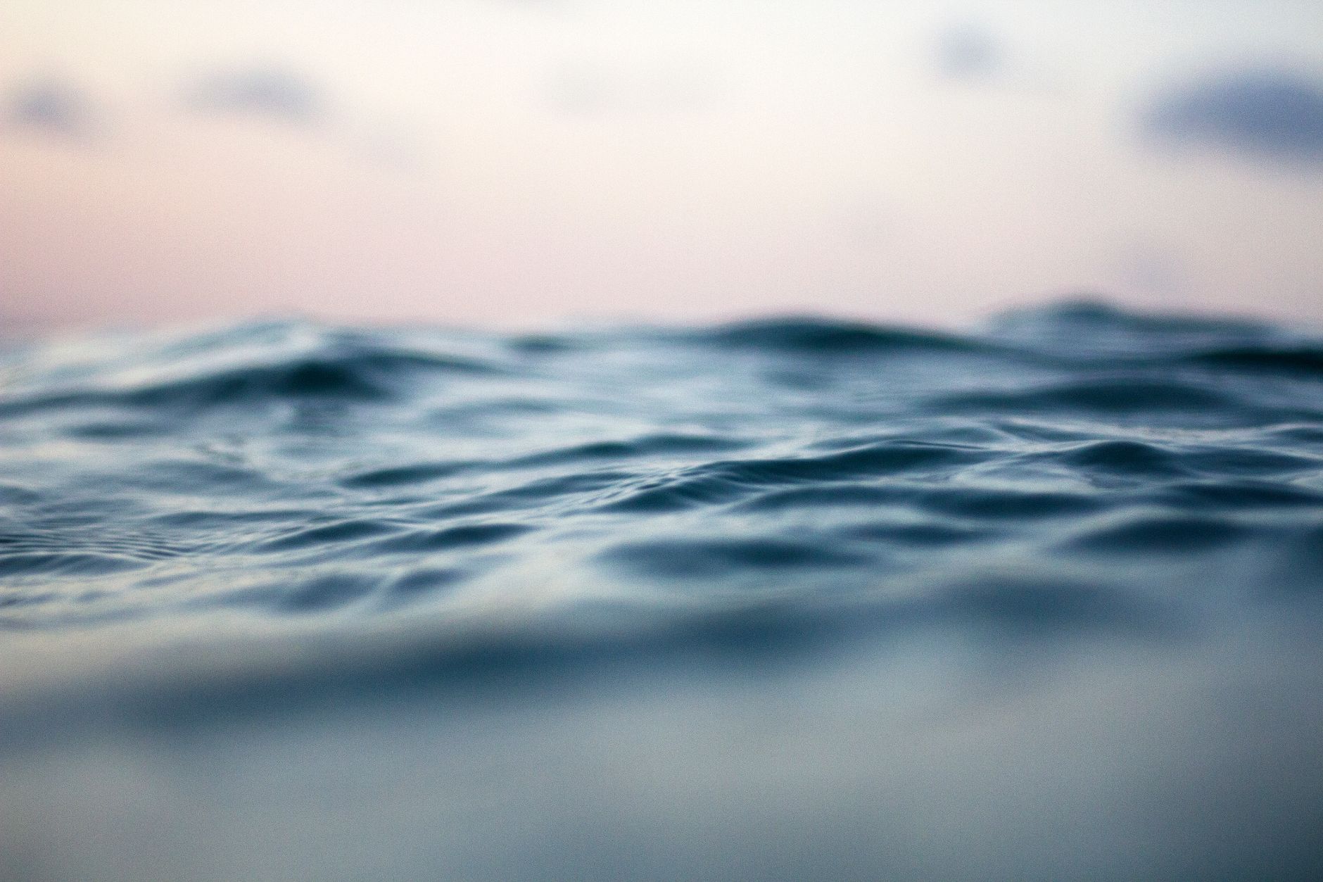 Closeup of sea.