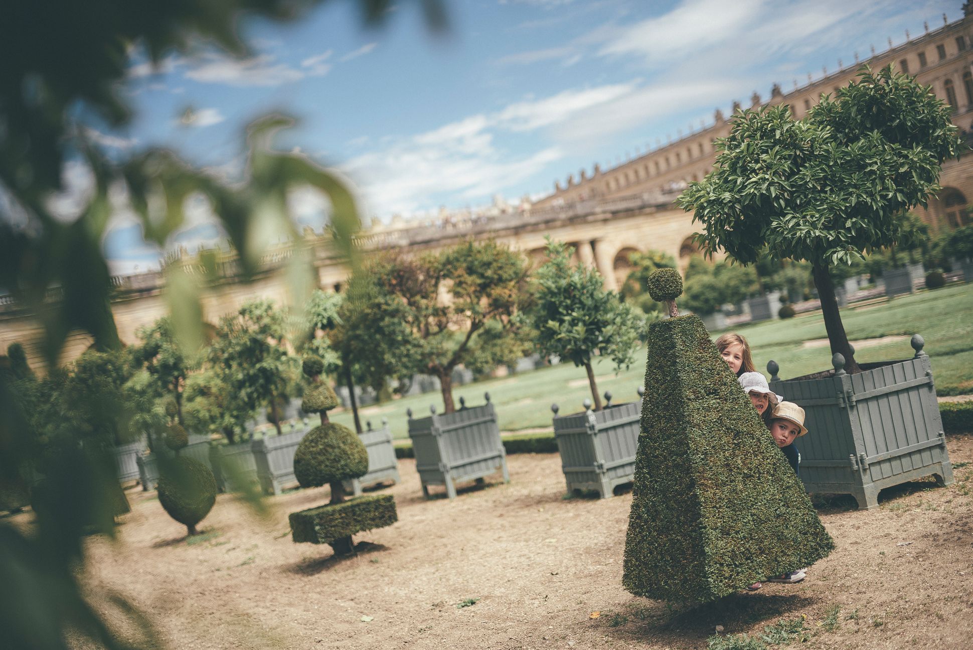 Children playing in the Garden of Versailles