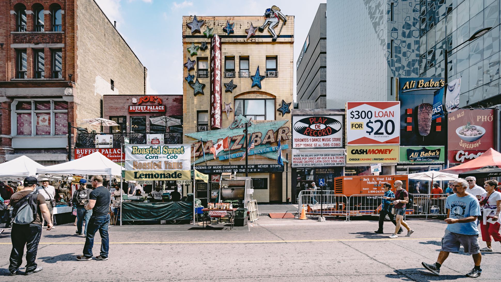 Street market.
