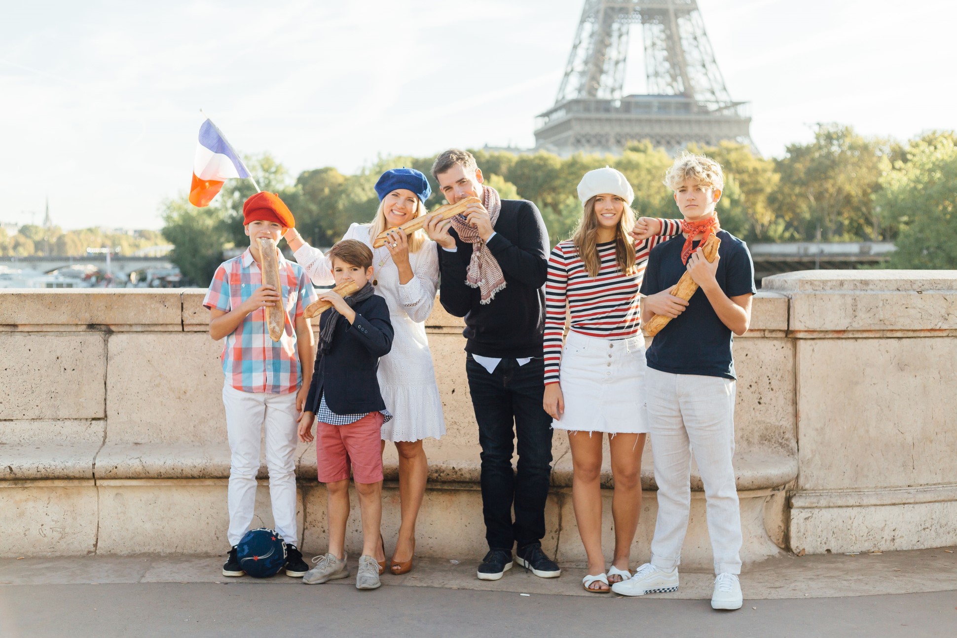 Family in Paris