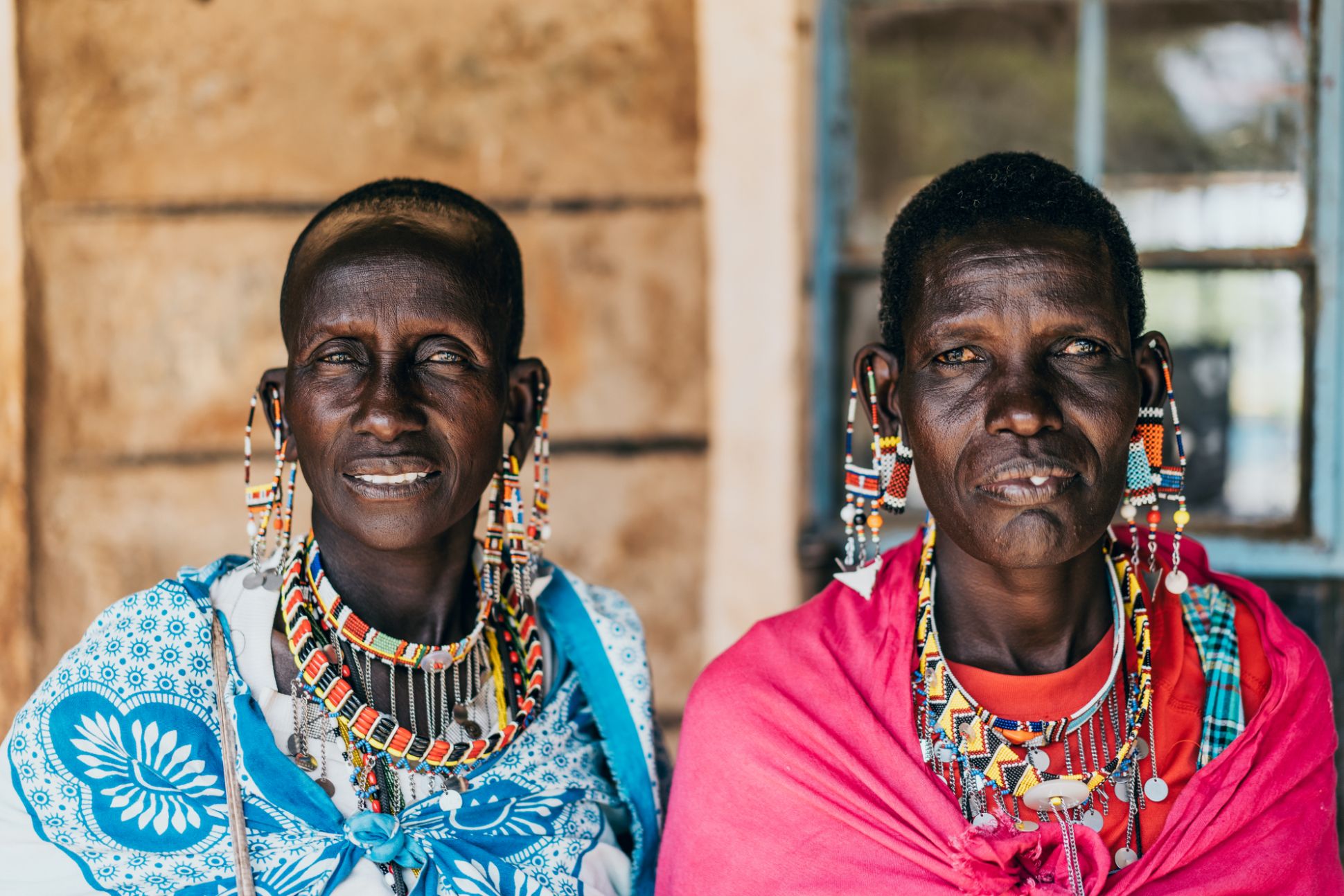 Two people. Kenya, Africa