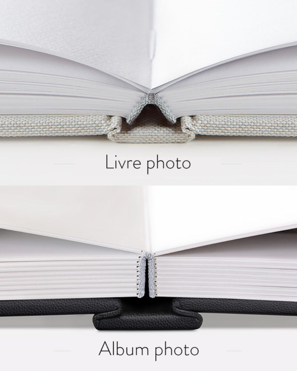 Livres photo vs. Albums photo.