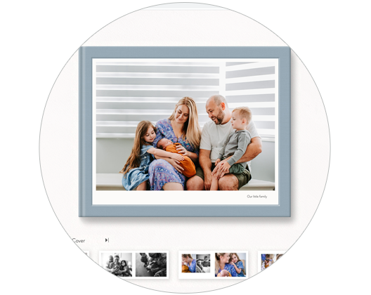 MILK Online Photo Flip Book with family photos