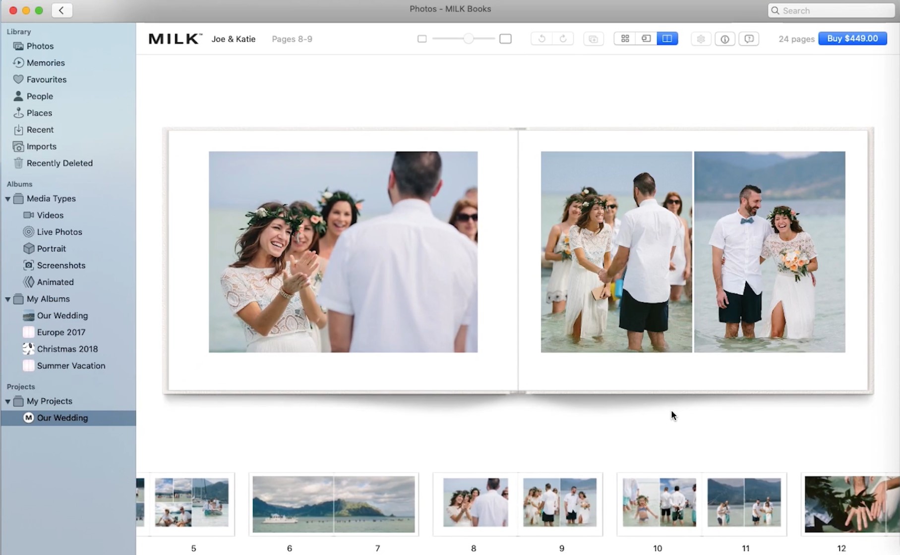 Using Apple app video